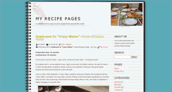 Desktop Screenshot of myrecipepages.com